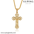 32706-cheap bulk jewelry 18k gold simple cross pendants